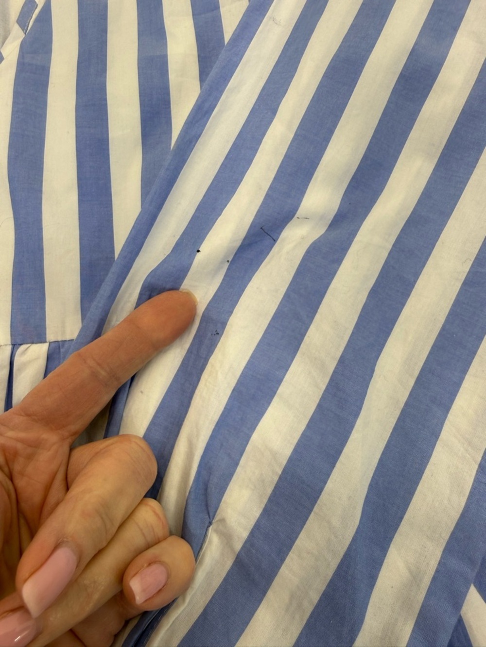 J. Crew Tiered Striped Dress XS Blue/White - Picture 8 of 16